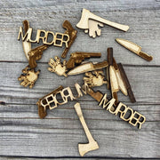 Murder True Crime Mix Wood Confetti